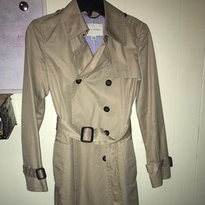 Banana Republic Khaki Trench Coat
